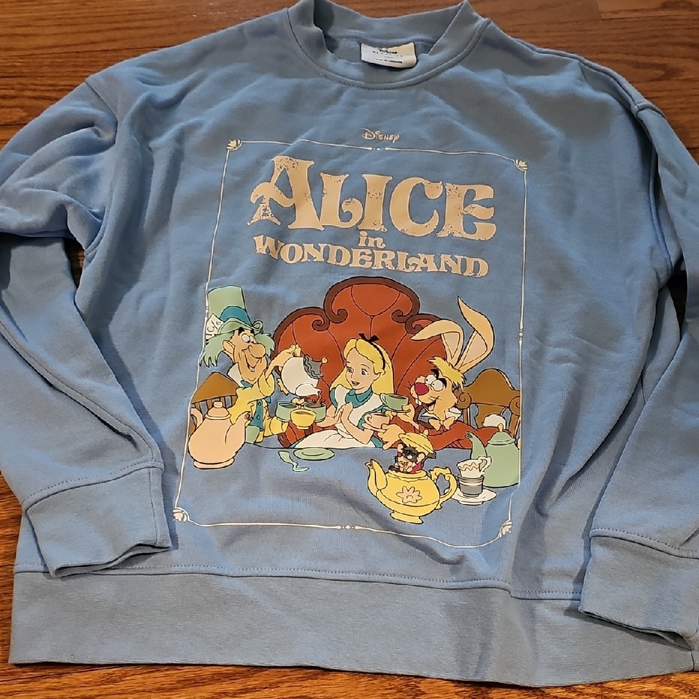 Disney Alice in Wonderland Blue Sweatshirt